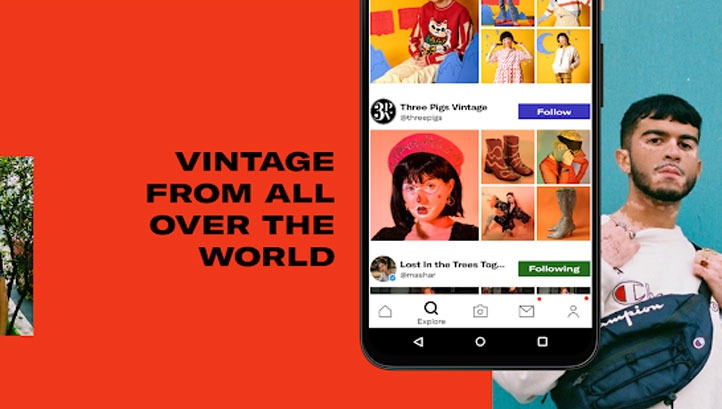 Depop has more than 26 million users, and 90% of them are aged 24 or under. Image: Depop
